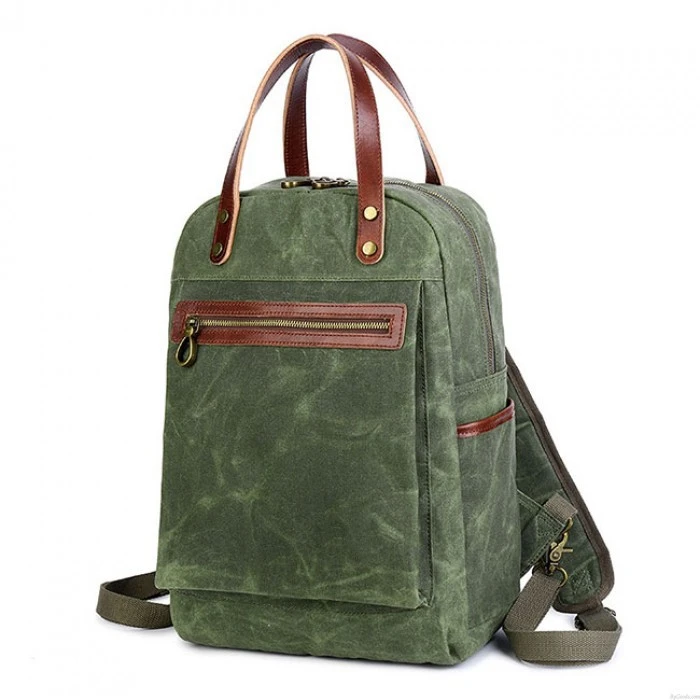 Bags Canvas For Men Waxed Canvas Backpack