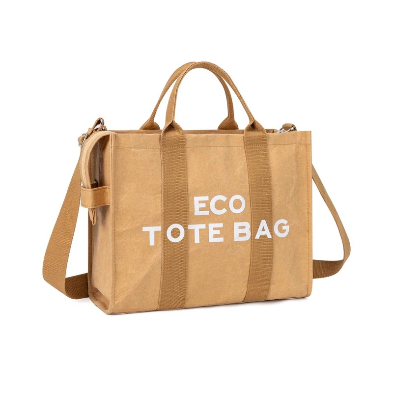 Sustainable and Eco Friendly Washable Kraft Paper Tote Bag 5 Sustainable and Eco Friendly Washable Kraft Paper Tote Bag 5