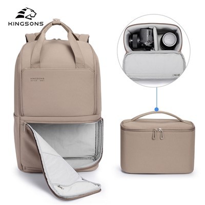 Zaino per fotocamera di marca di lusso con scomparto per laptop da 15,6 pollici